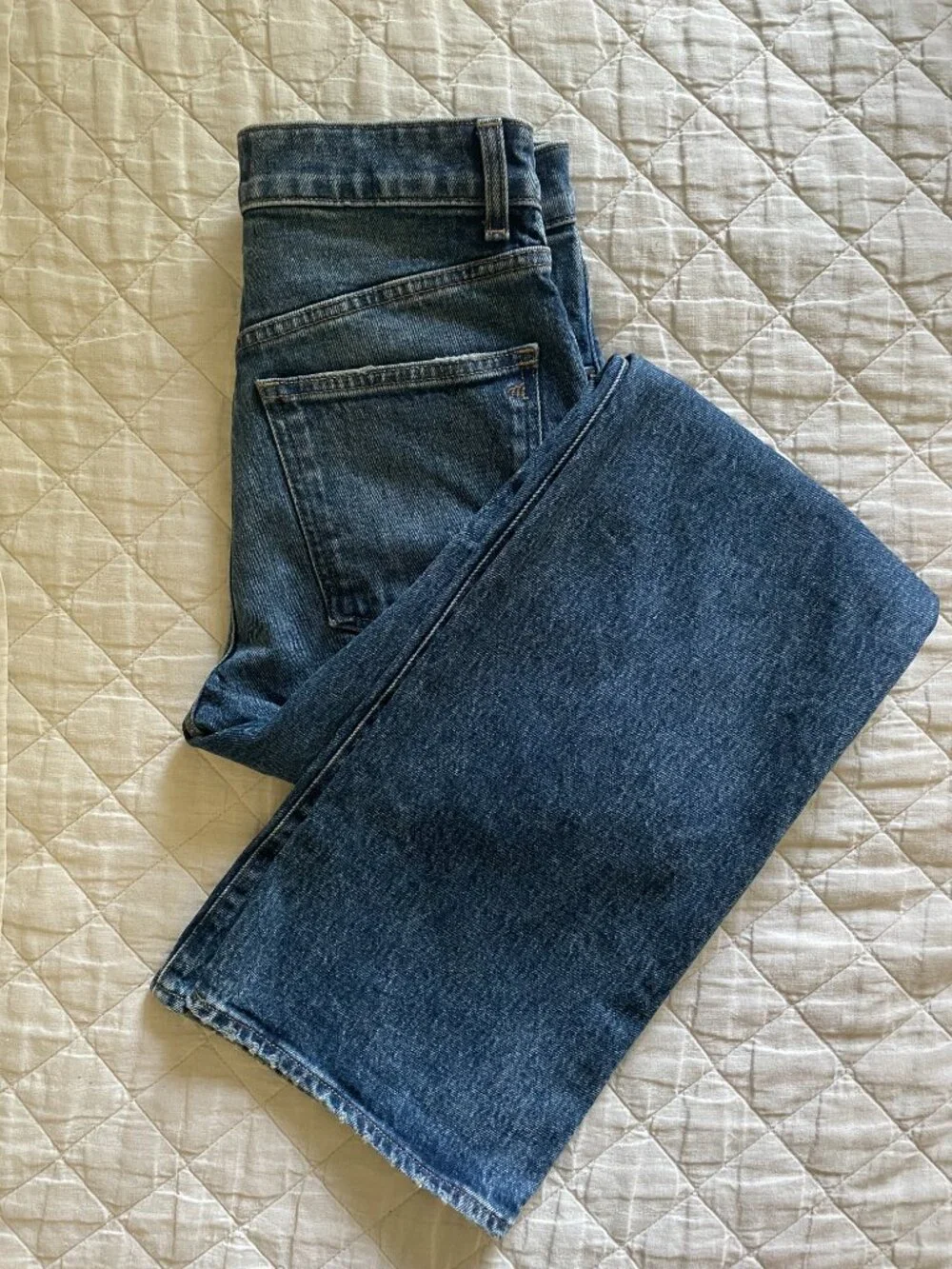 Madewell Relaxed Bootcut Jeans Concho Wash High Rise Magic Pockets Size 25
